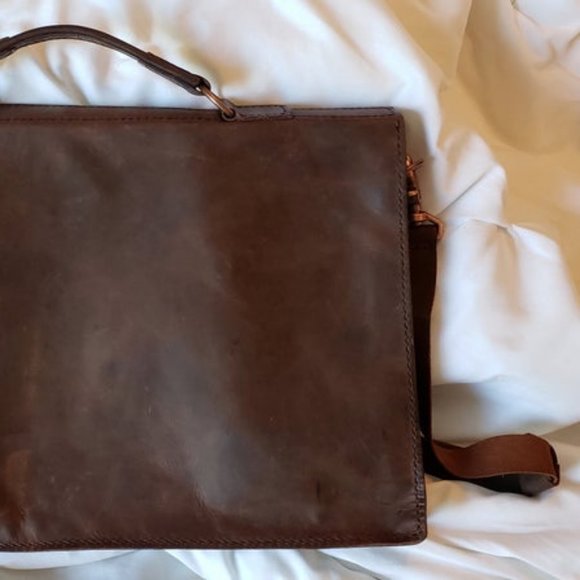 Brown Leather Laptop Briefcase. - Picture 8 of 10